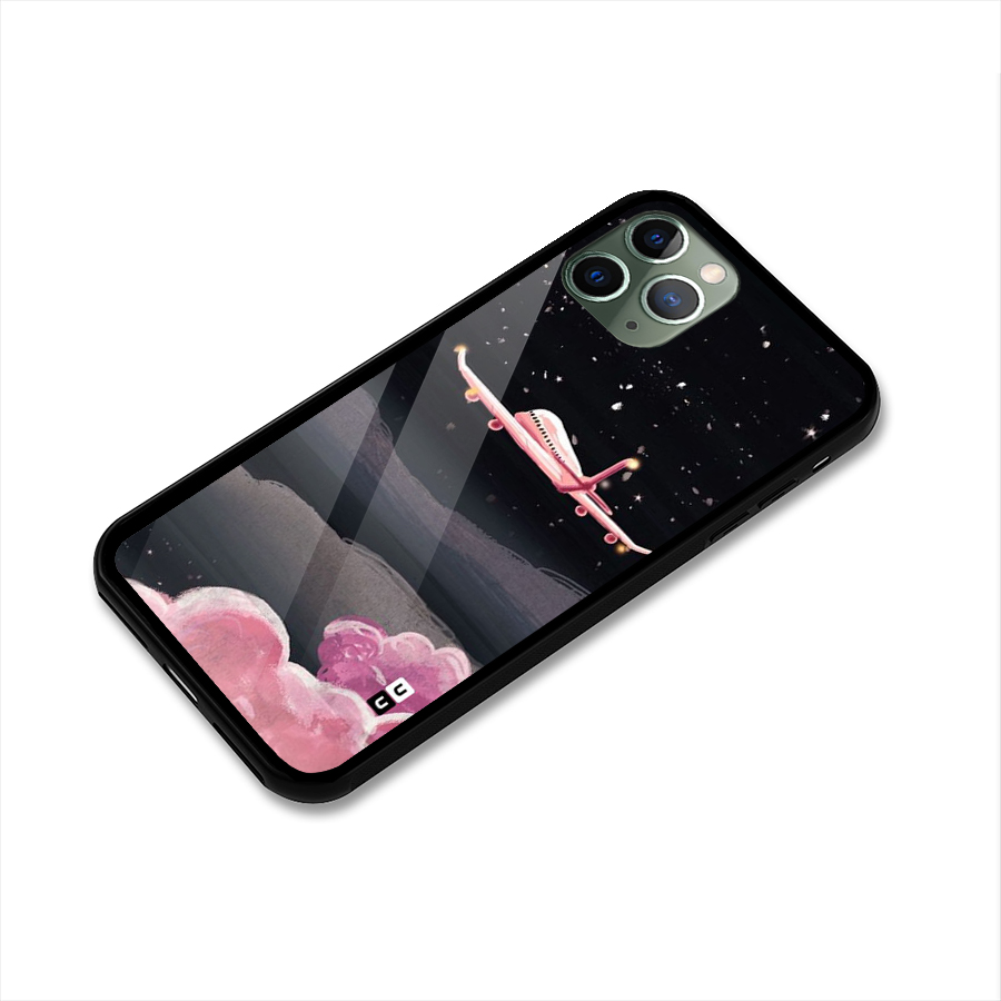 Fly Pink Glass Back Case for iPhone 11 Pro