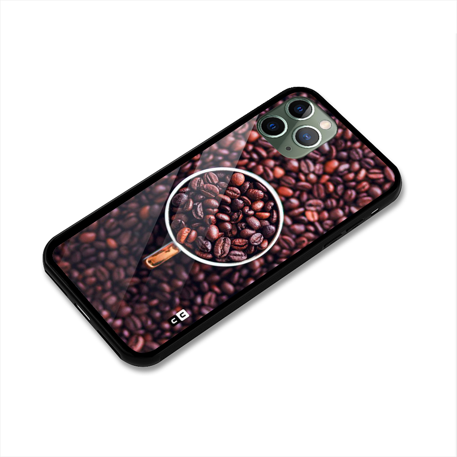 Focus Coffee Beans Glass Back Case for iPhone 11 Pro