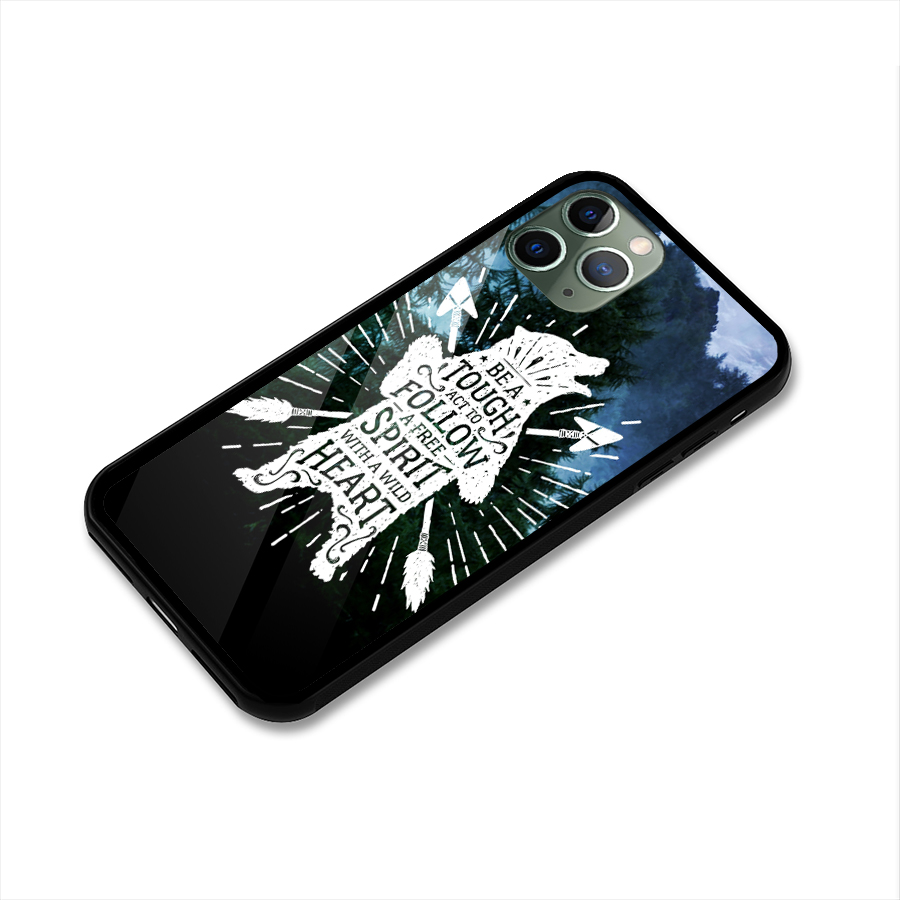 Follow Spirit Heart Glass Back Case for iPhone 11 Pro
