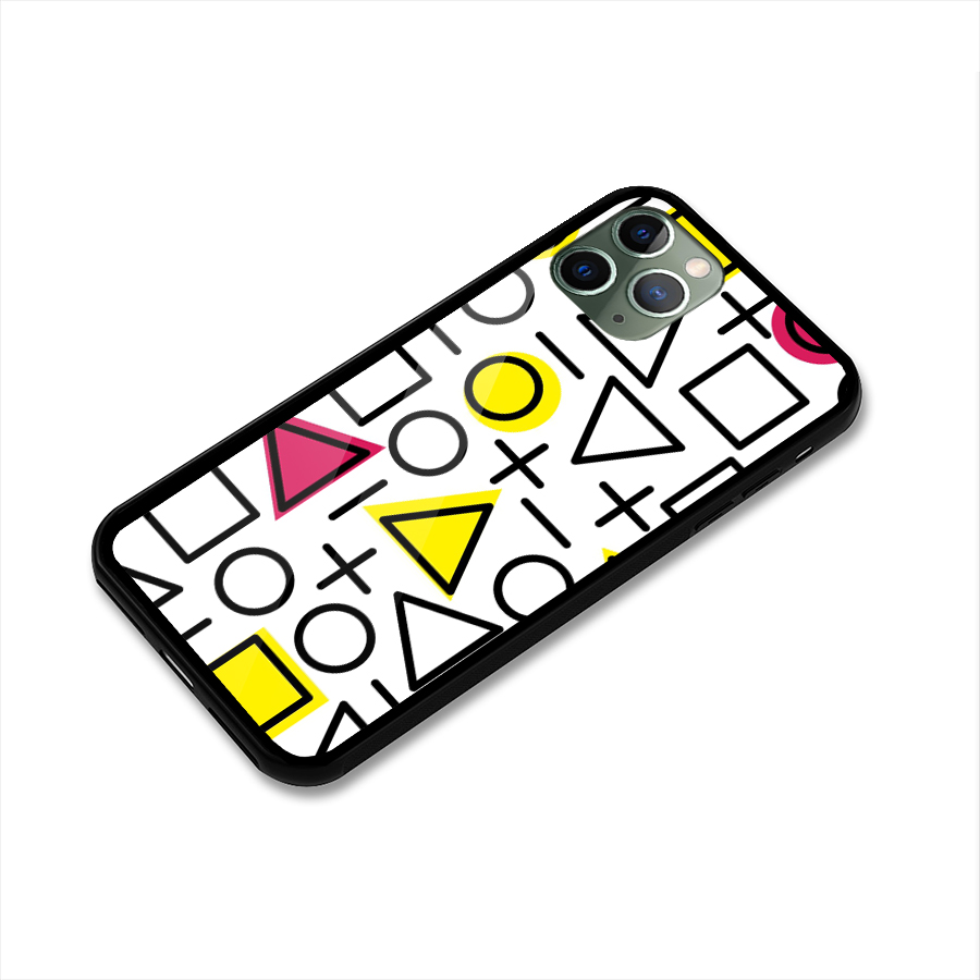 Geometry Pattern Glass Back Case for iPhone 11 Pro