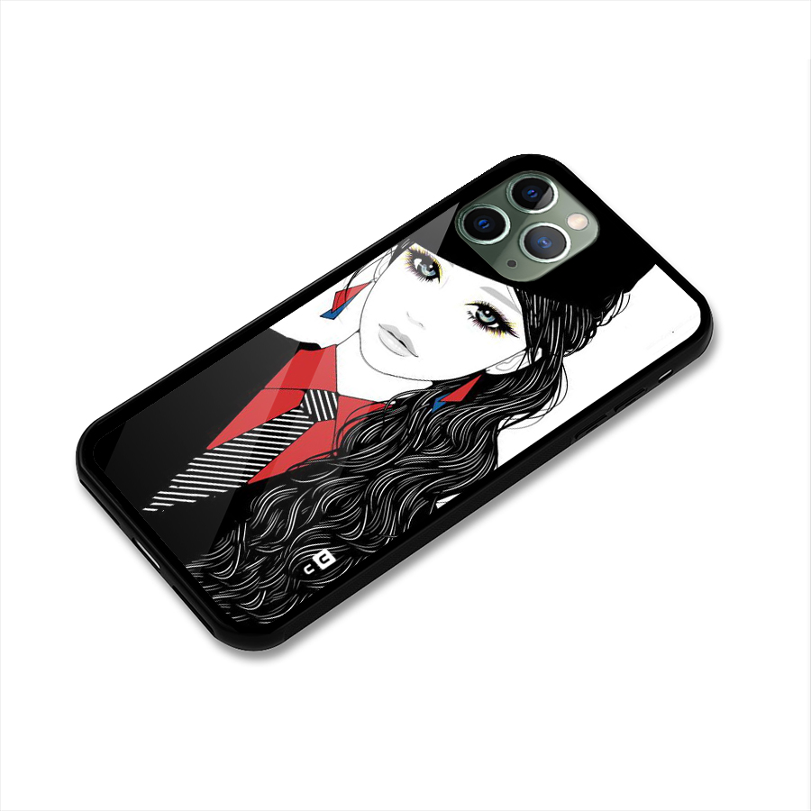 Girl Tie Glass Back Case for iPhone 11 Pro
