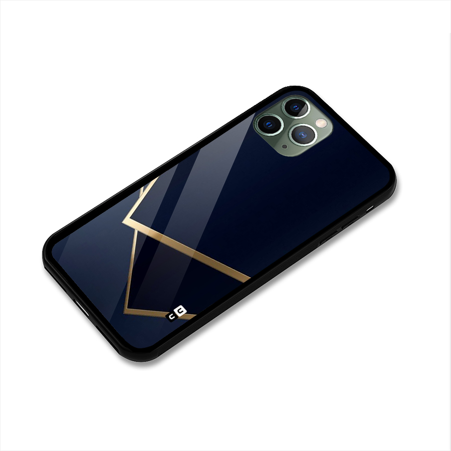 Gold Corners Glass Back Case for iPhone 11 Pro