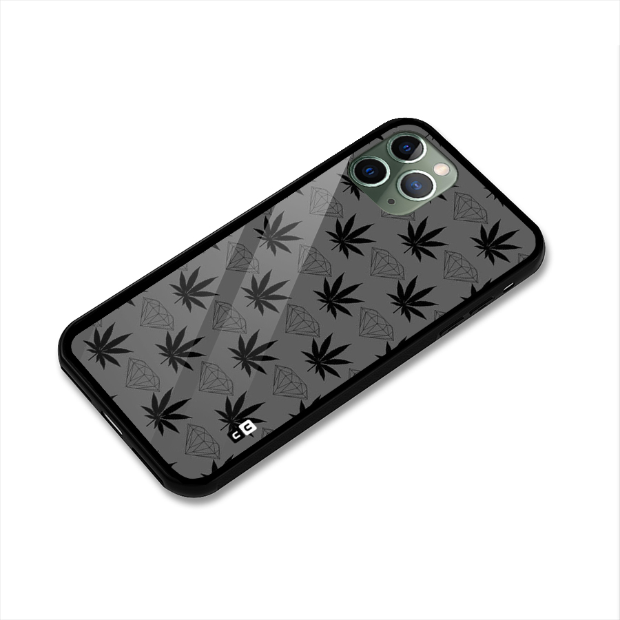 Grass Diamond Glass Back Case for iPhone 11 Pro