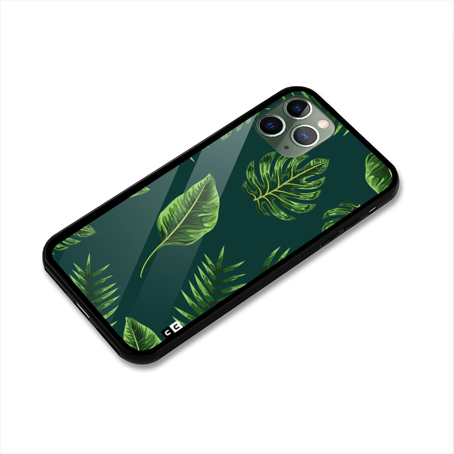 Green Leafs Glass Back Case for iPhone 11 Pro