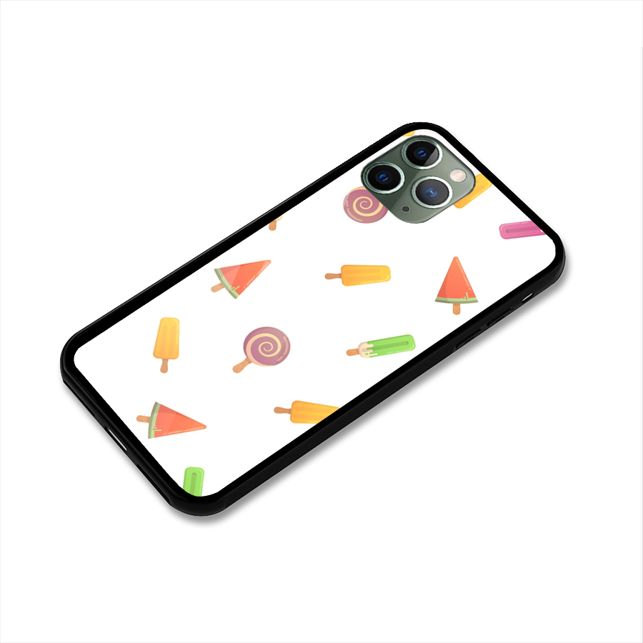 Ice Cream Colors Glass Back Case for iPhone 11 Pro