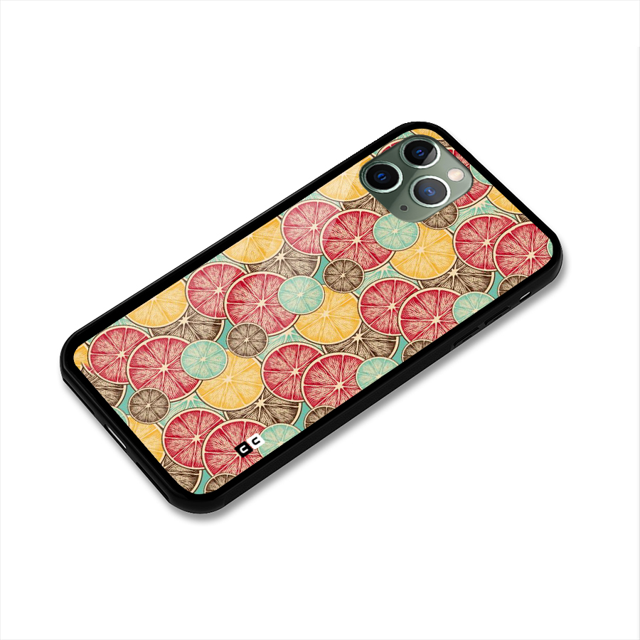 Juicy Pattern Glass Back Case for iPhone 11 Pro