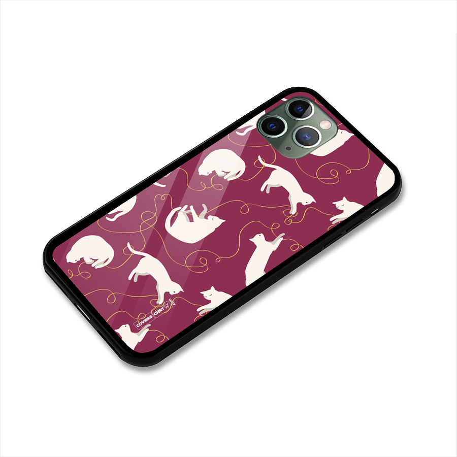 Lazy Kitty Glass Back Case for iPhone 11 Pro