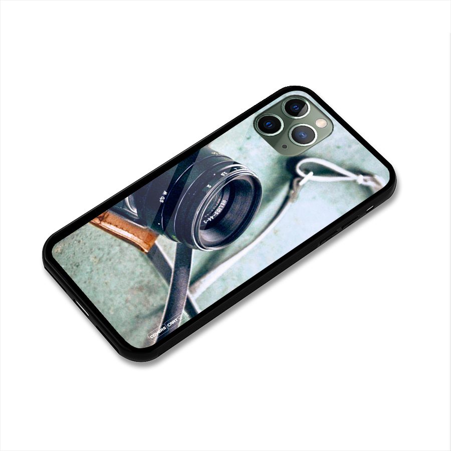 Leather Camera Lens Glass Back Case for iPhone 11 Pro