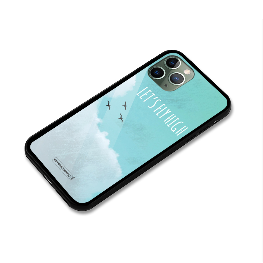 Lets Fly High Glass Back Case for iPhone 11 Pro