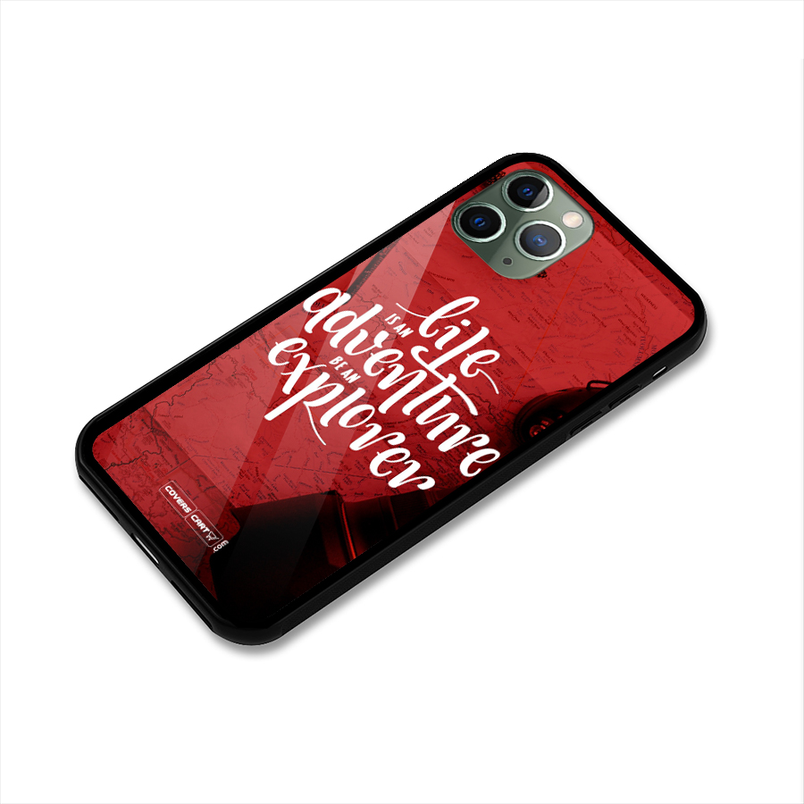Life Adventure Explorer Glass Back Case for iPhone 11 Pro