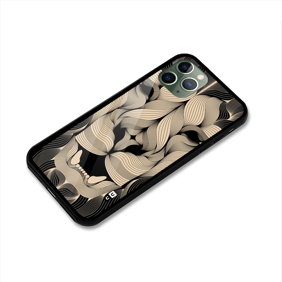 Lion Shape Design Glass Back Case for iPhone 11 Pro