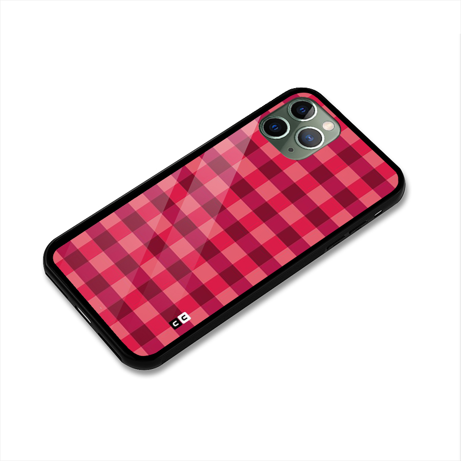 Love Checks Glass Back Case for iPhone 11 Pro