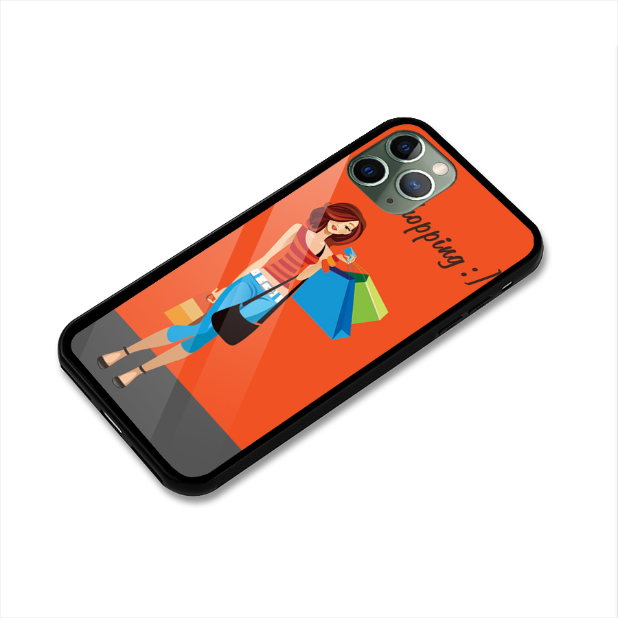 Love Shopping Classy Girl Glass Back Case for iPhone 11 Pro