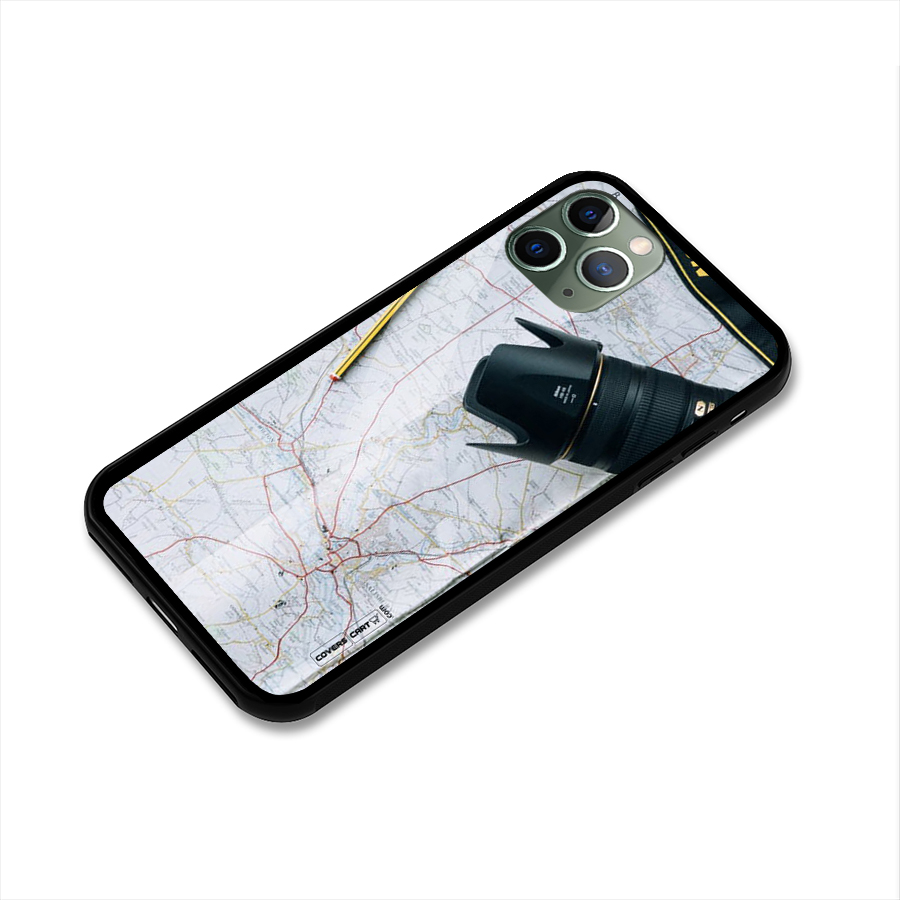Map And Camera Glass Back Case for iPhone 11 Pro