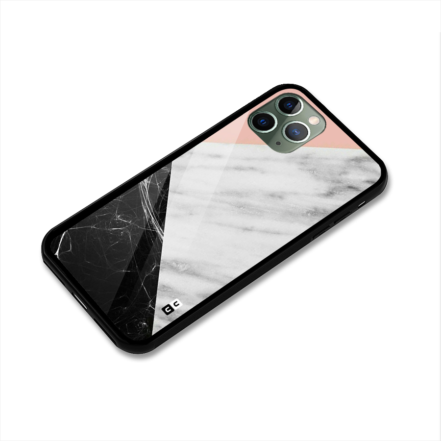 Marble Cuts Glass Back Case for iPhone 11 Pro