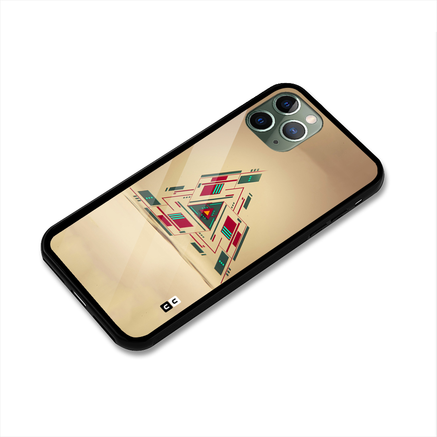 Maze Triangle Glass Back Case for iPhone 11 Pro