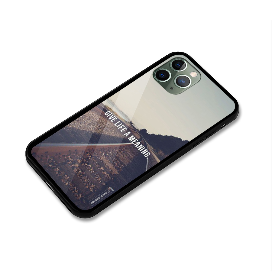 Meaning To Life Glass Back Case for iPhone 11 Pro