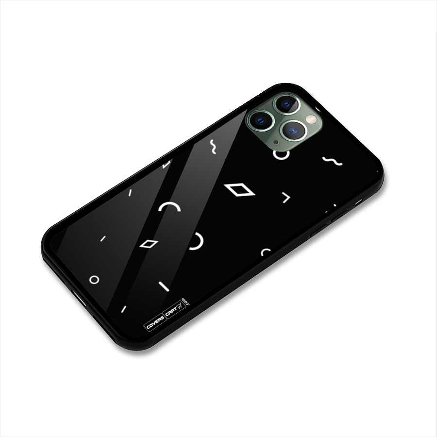 Minimal Shapes Glass Back Case for iPhone 11 Pro