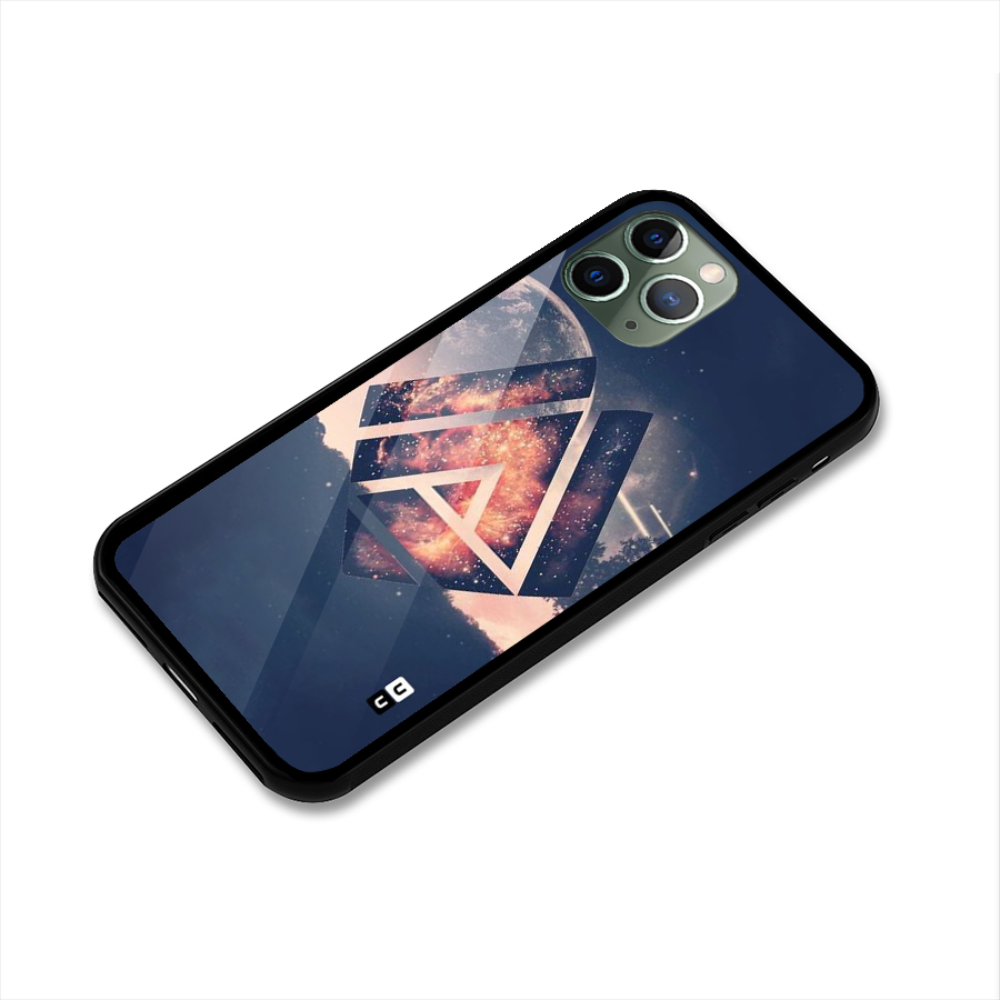 Moon Abstract Glass Back Case for iPhone 11 Pro