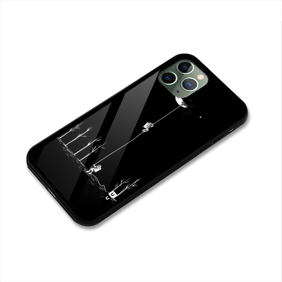 Moon Man Glass Back Case for iPhone 11 Pro
