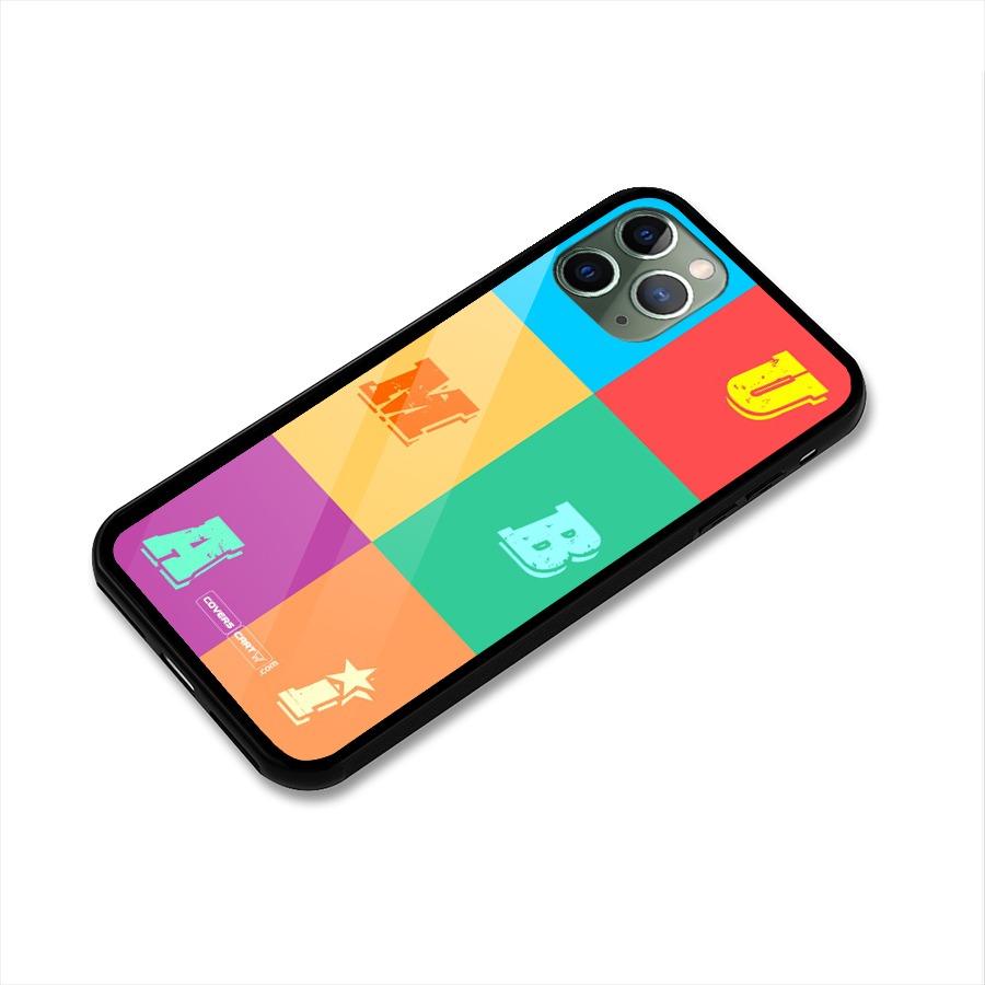 Mumbai Alphabets Glass Back Case for iPhone 11 Pro