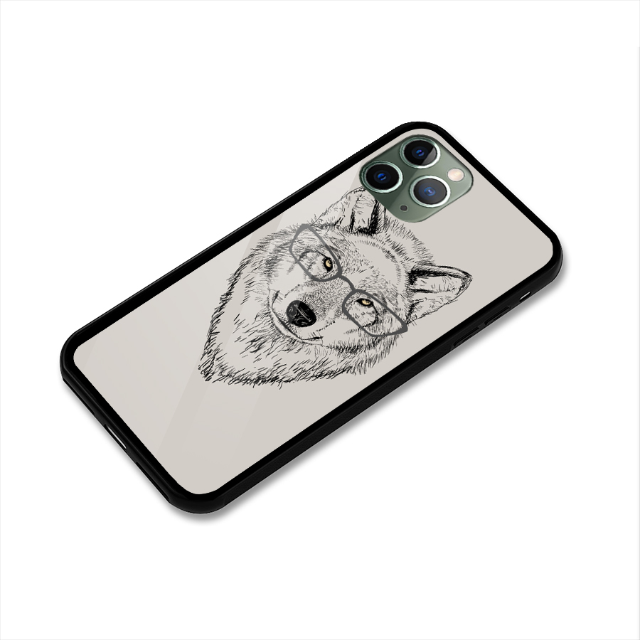 Nerdy Wolf Glass Back Case for iPhone 11 Pro