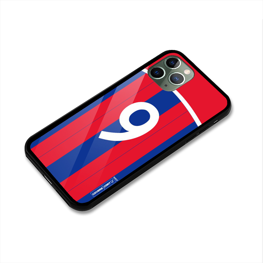 Number 9 Jersey Glass Back Case for iPhone 11 Pro