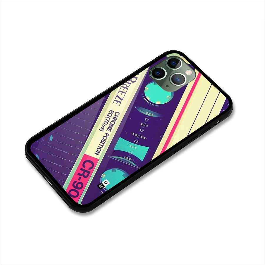 Old Casette Shade Glass Back Case for iPhone 11 Pro