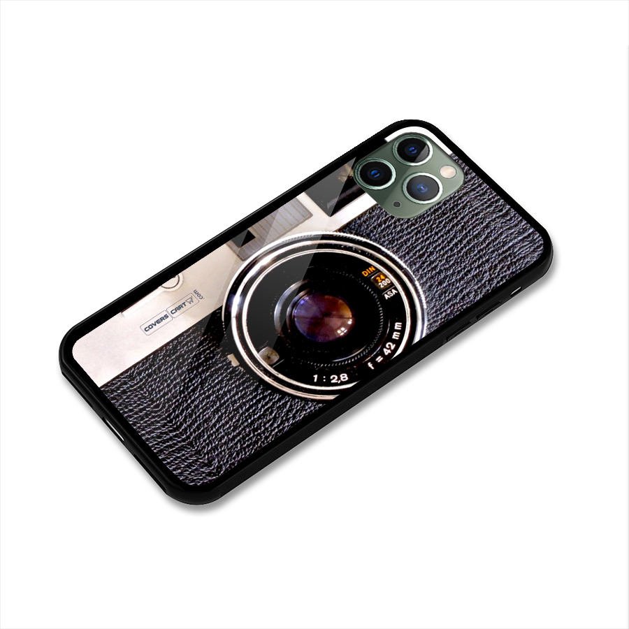 Old School Camera Glass Back Case for iPhone 11 Pro