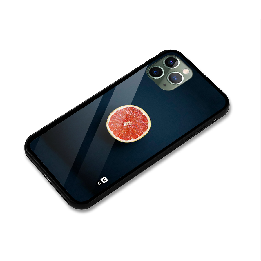 Orange Design Glass Back Case for iPhone 11 Pro