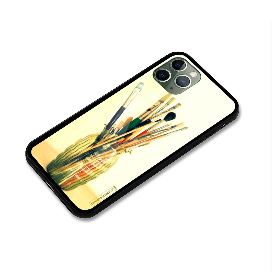 Paint Vass Glass Back Case for iPhone 11 Pro