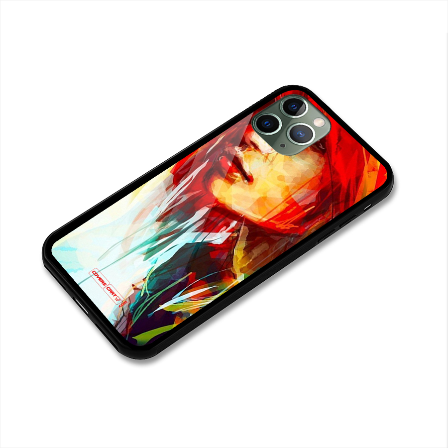 Painted Girl Glass Back Case for iPhone 11 Pro