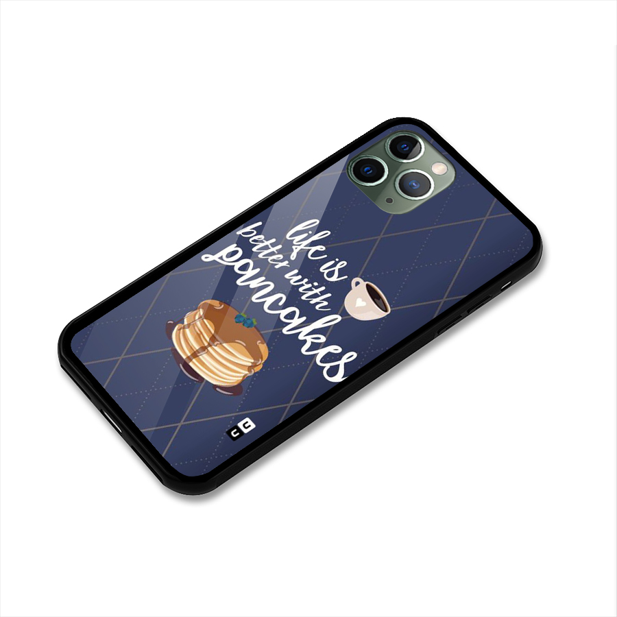 Pancake Life Glass Back Case for iPhone 11 Pro