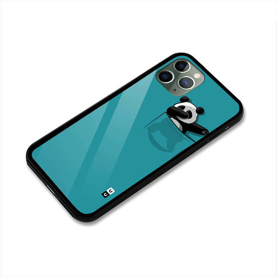 Panda Dabbing Away Glass Back Case for iPhone 11 Pro