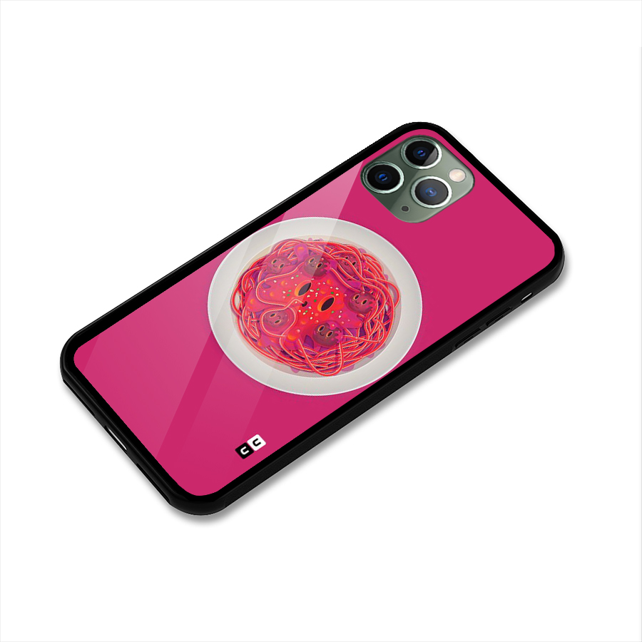 Pasta Cute Glass Back Case for iPhone 11 Pro