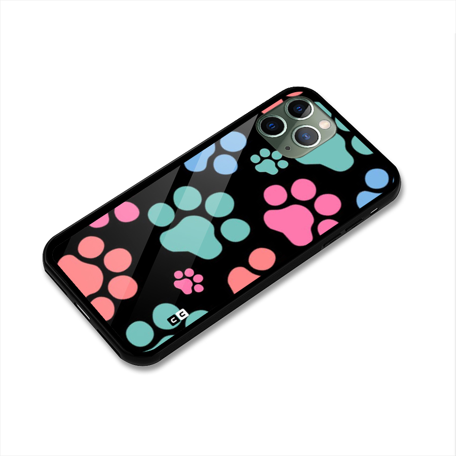 Puppy Paws Glass Back Case for iPhone 11 Pro