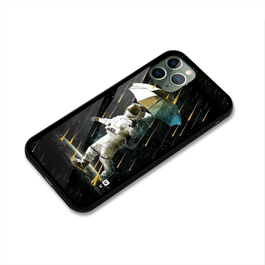 Rain Spaceman Glass Back Case for iPhone 11 Pro