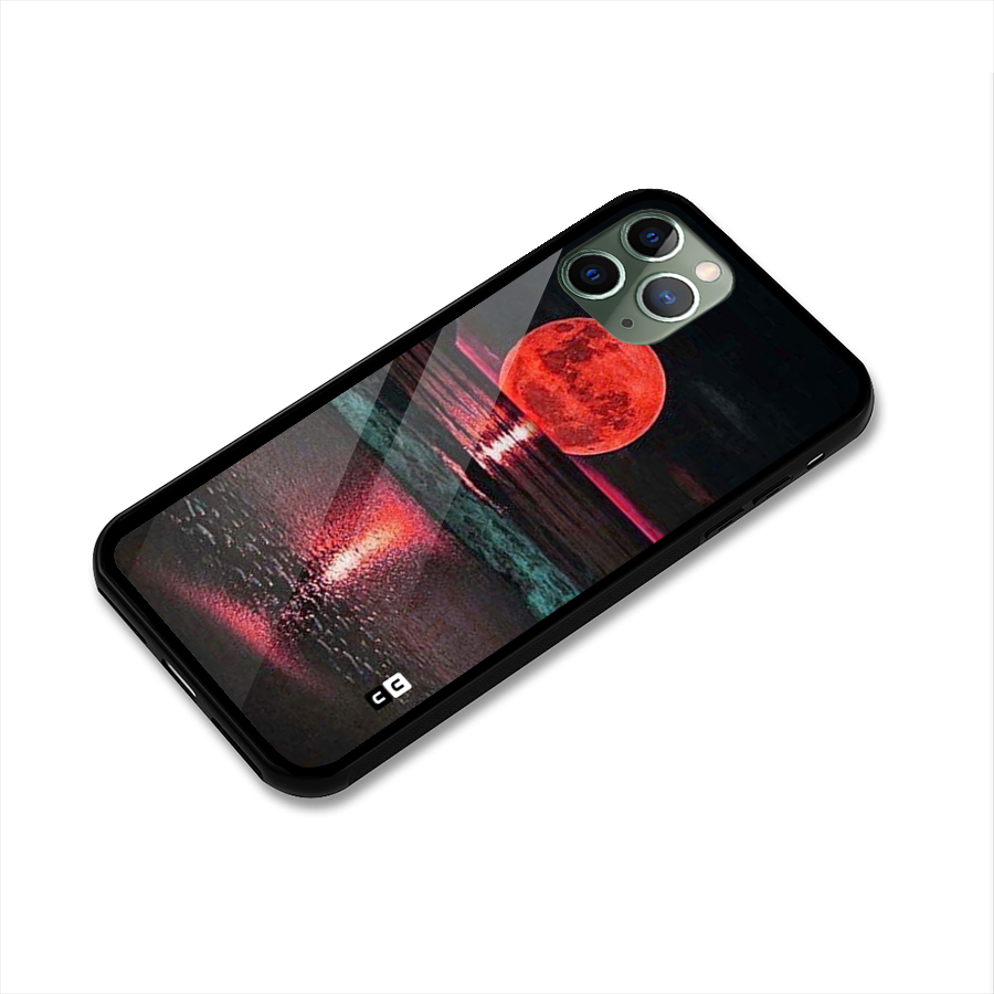 Red Sun Ocean Glass Back Case for iPhone 11 Pro