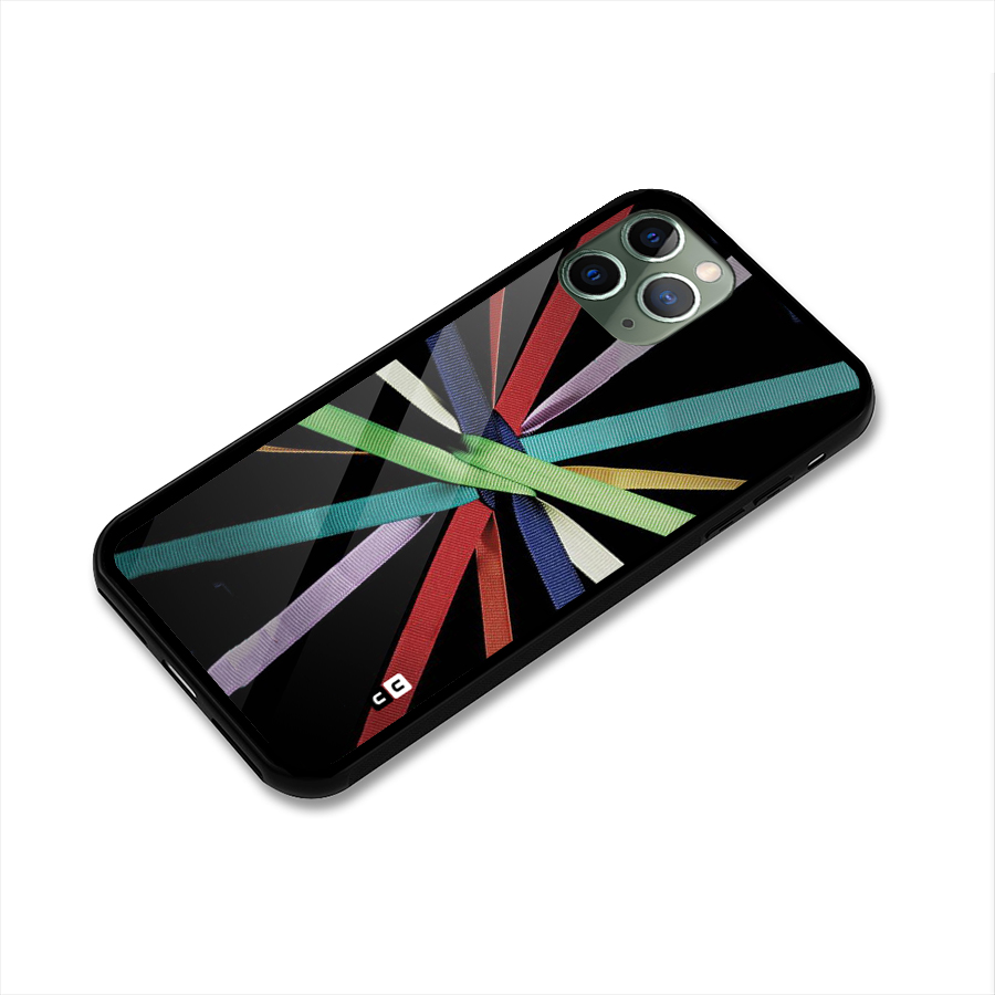 Ribbon Design Glass Back Case for iPhone 11 Pro