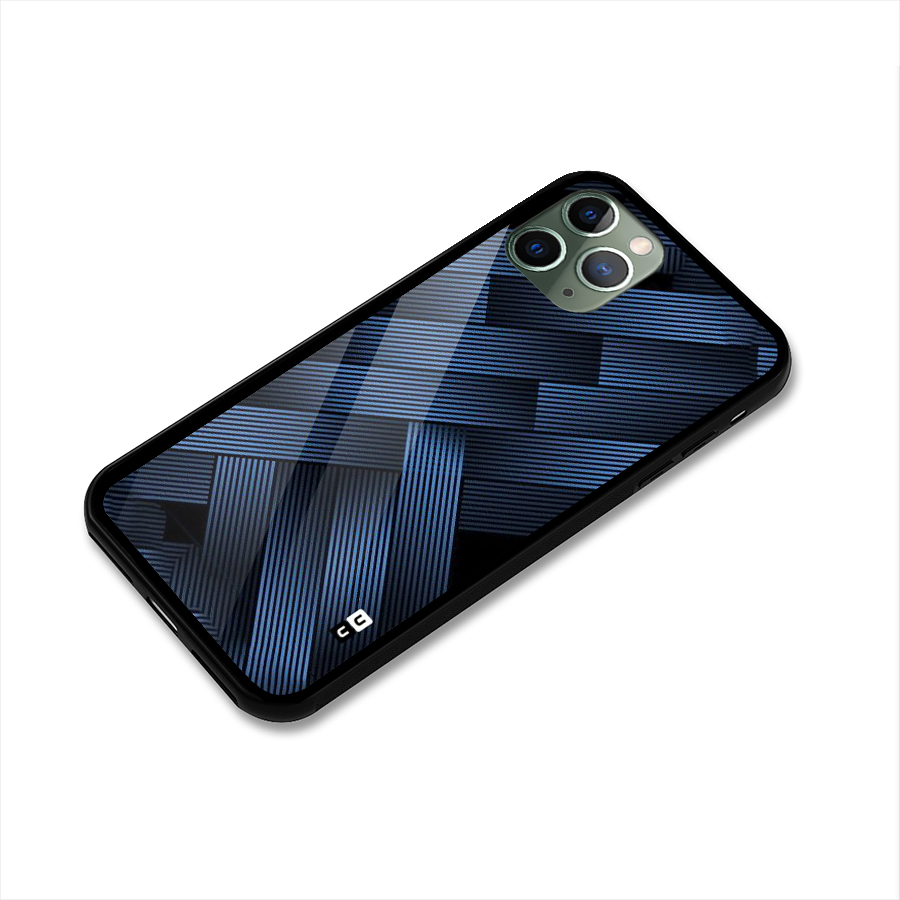 Ribbon Stripes Glass Back Case for iPhone 11 Pro