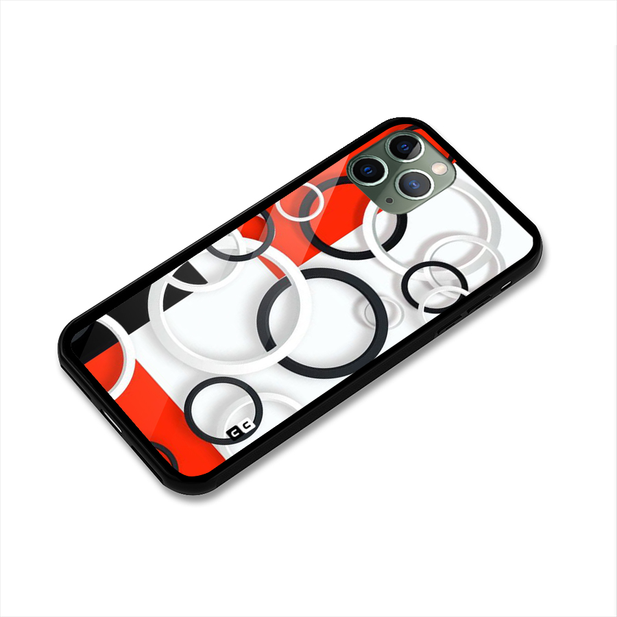 Rings Abstract Glass Back Case for iPhone 11 Pro
