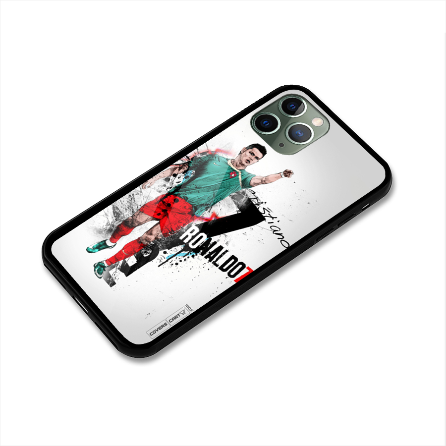 Ronaldo In Portugal Jersey Glass Back Case for iPhone 11 Pro