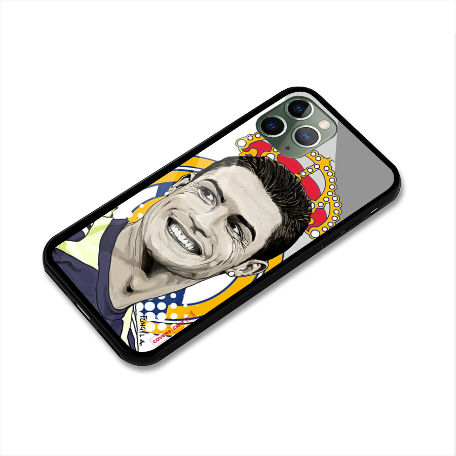 Ronaldo Madrid King Glass Back Case for iPhone 11 Pro