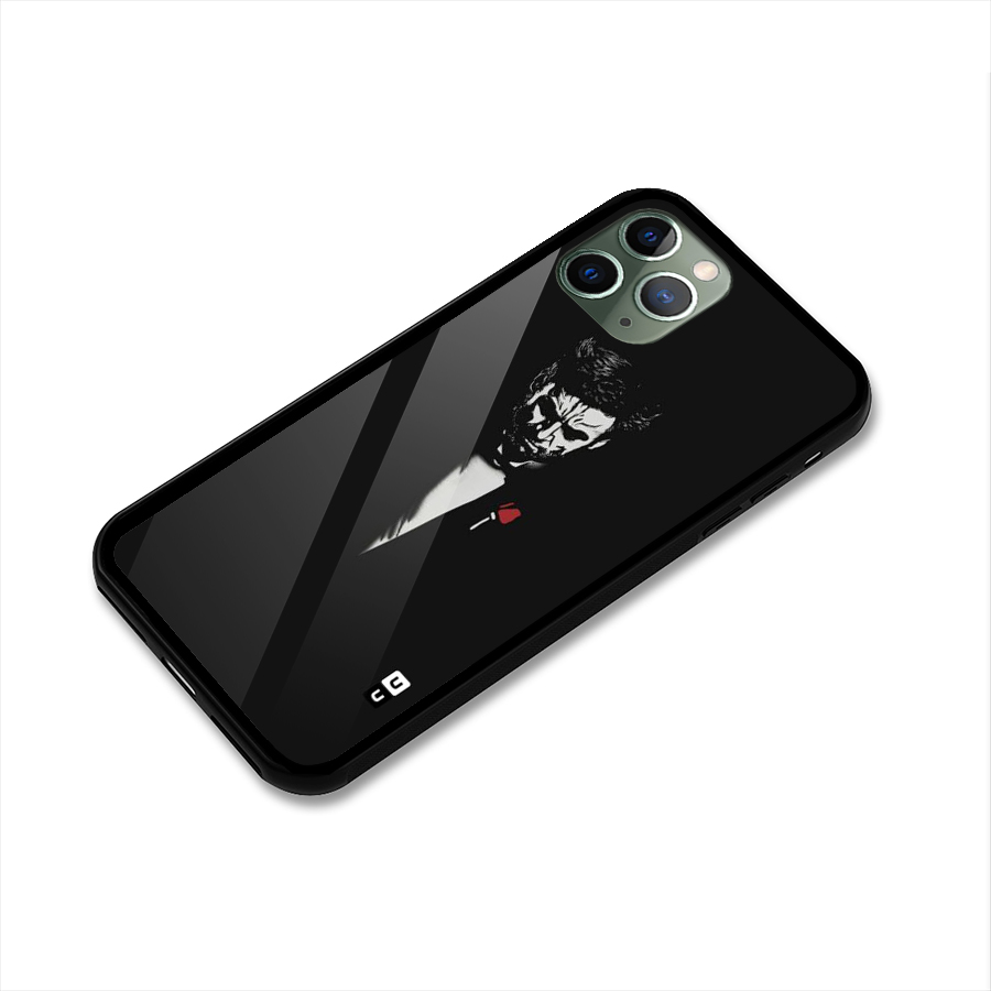 Rose Man Glass Back Case for iPhone 11 Pro