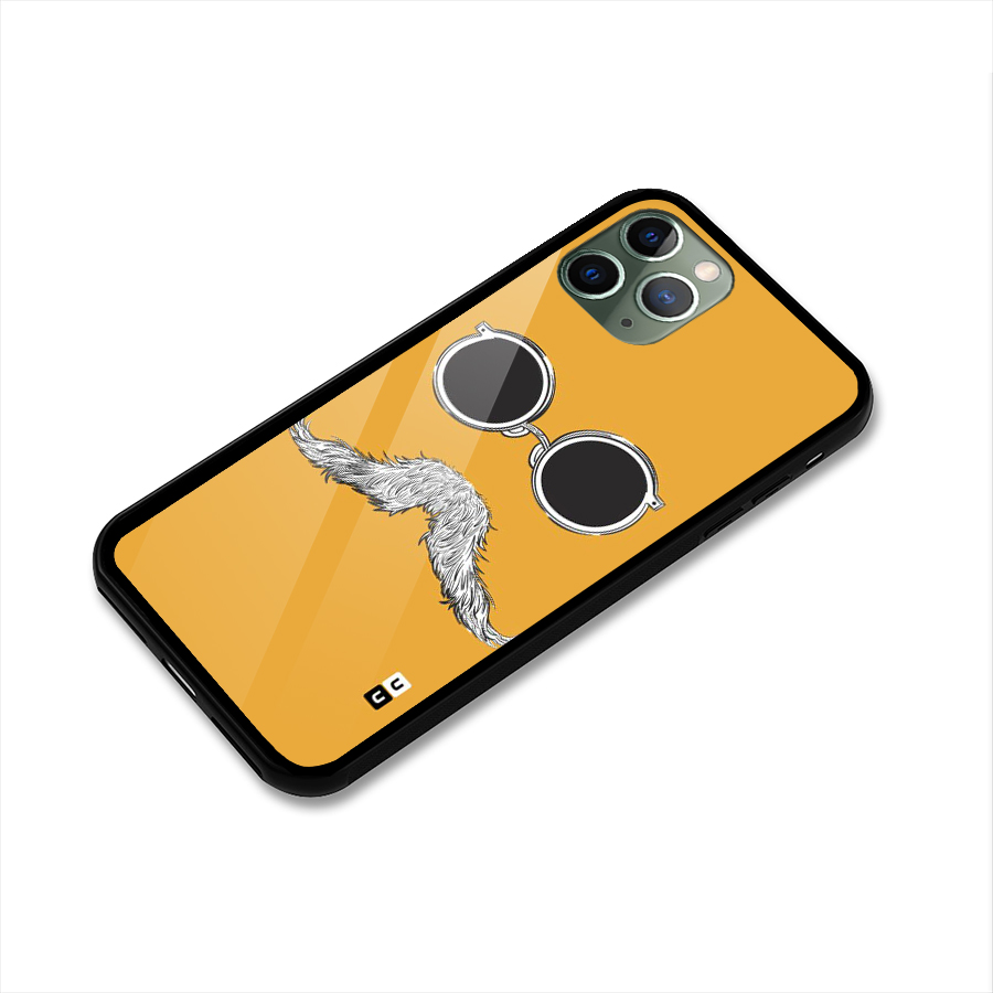 Sassy Mustache Glass Back Case for iPhone 11 Pro