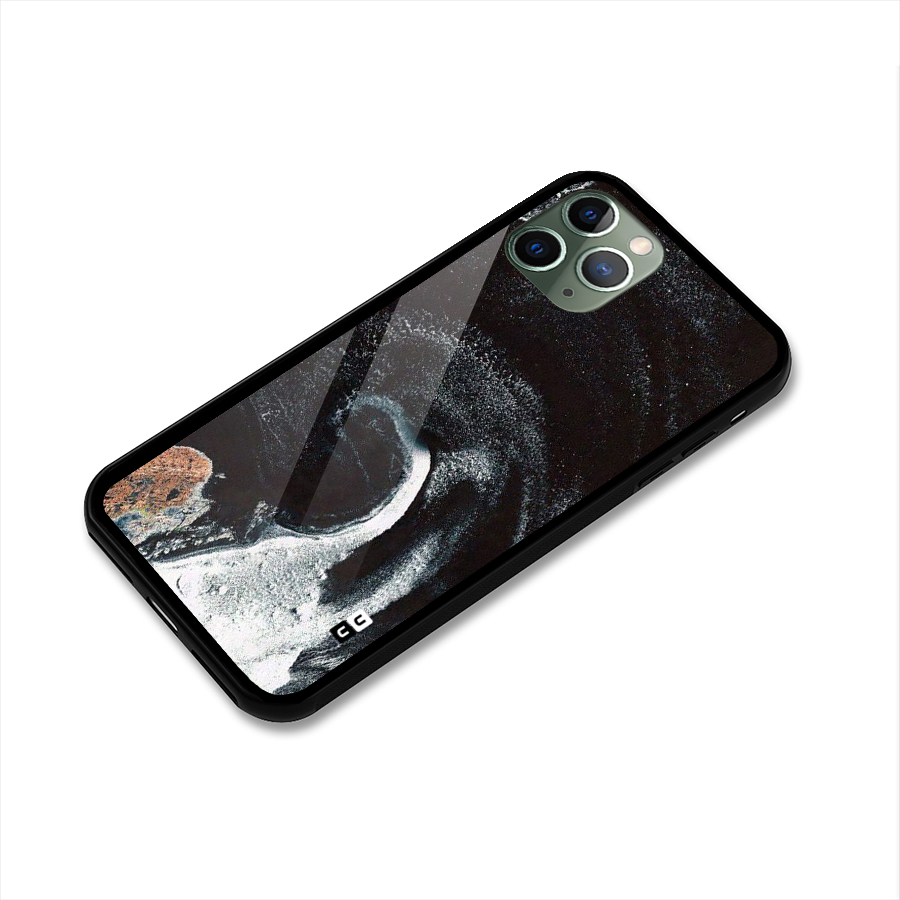 Sea Ice Space Art Glass Back Case for iPhone 11 Pro