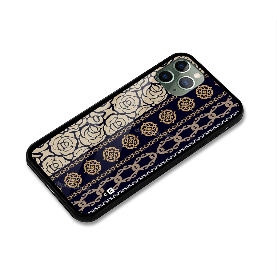 Seamless Pattern Glass Back Case for iPhone 11 Pro
