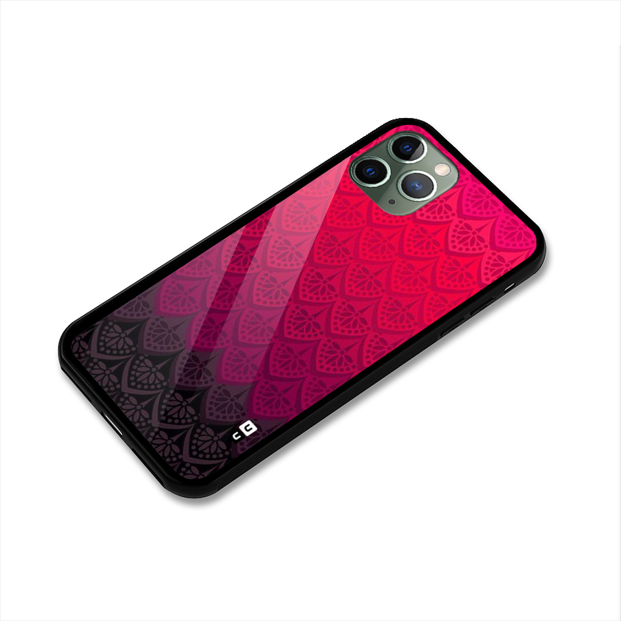 Shades Red Design Glass Back Case for iPhone 11 Pro