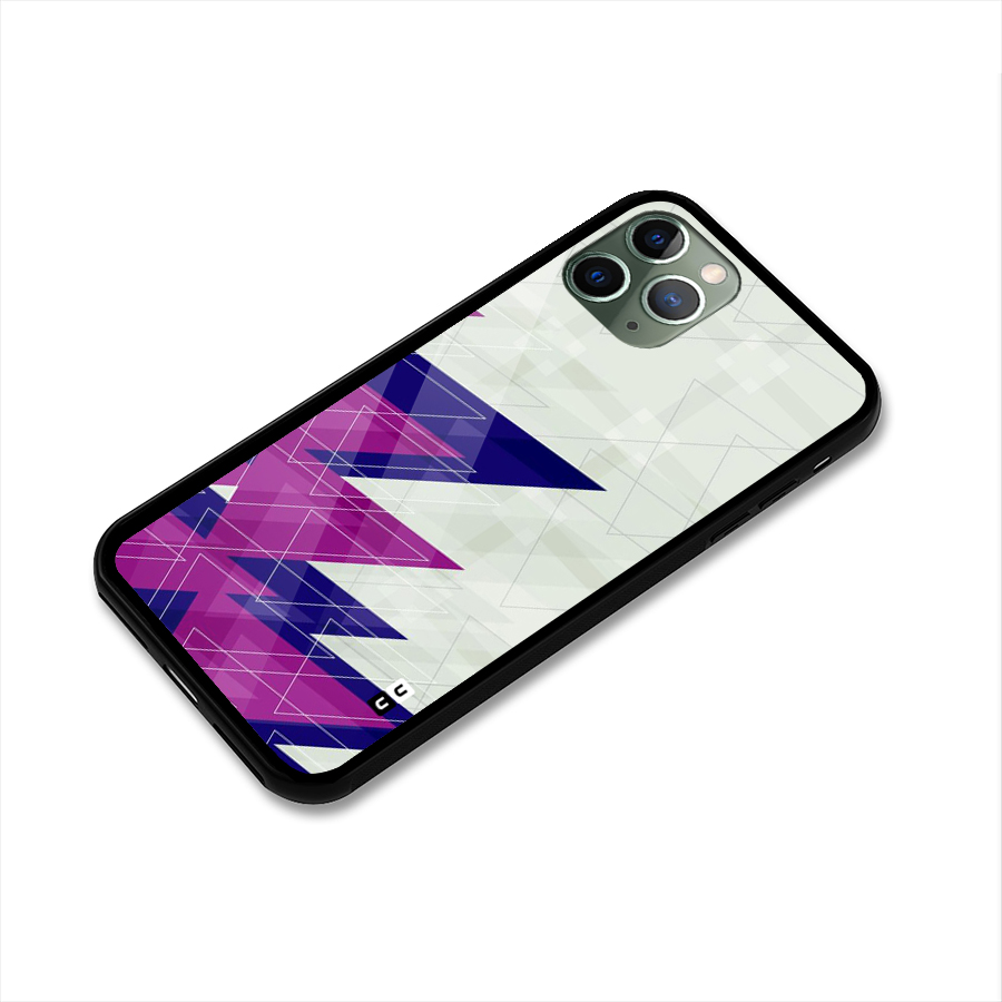 Sharp Abstract Design Glass Back Case for iPhone 11 Pro