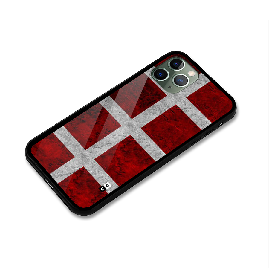 Silver Lines Glass Back Case for iPhone 11 Pro